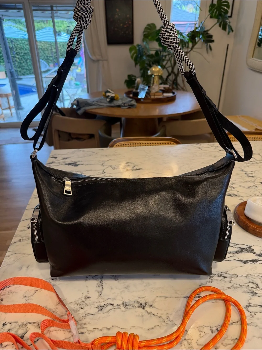 Coach Finn Black Leather Crossbody with two extra straps! - Picture 4 of 8